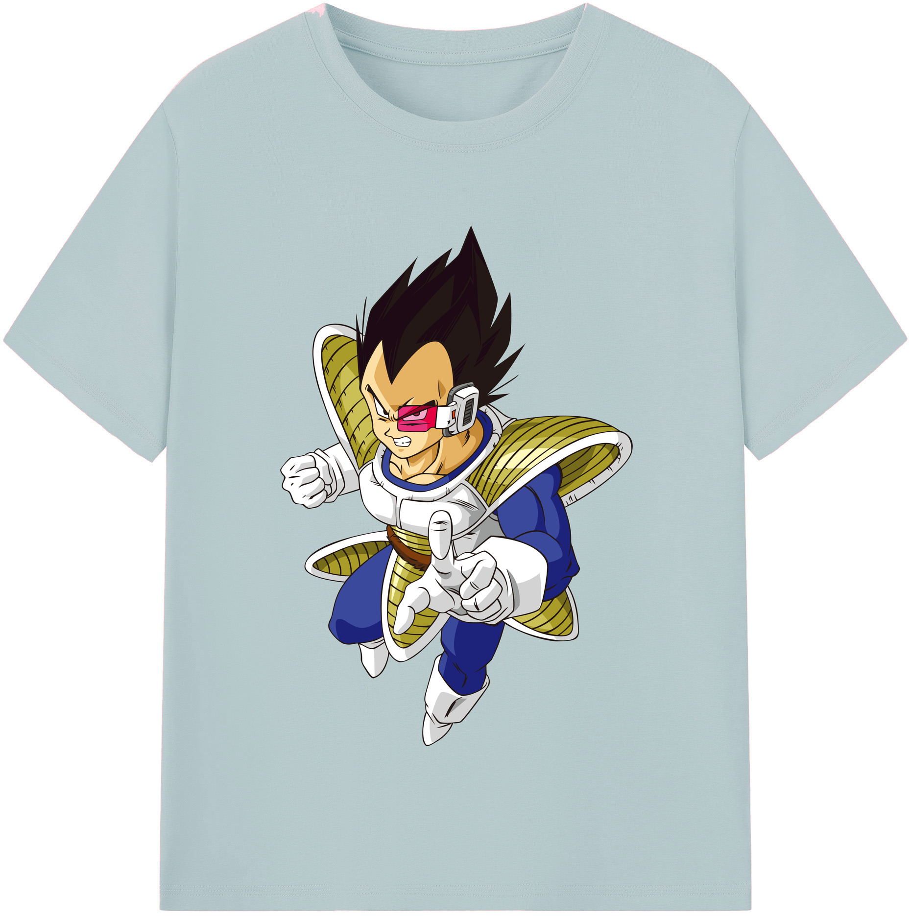 （画像用） ドラゴンボール ベジータ四世（Bejīta Yonsei）DRAGON BALL Vegeta IV 綿100％半袖Tシャツ（フロントプリント）
